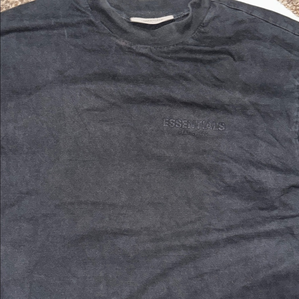 Essentials Charcoal Short Sleeve Tee for Men